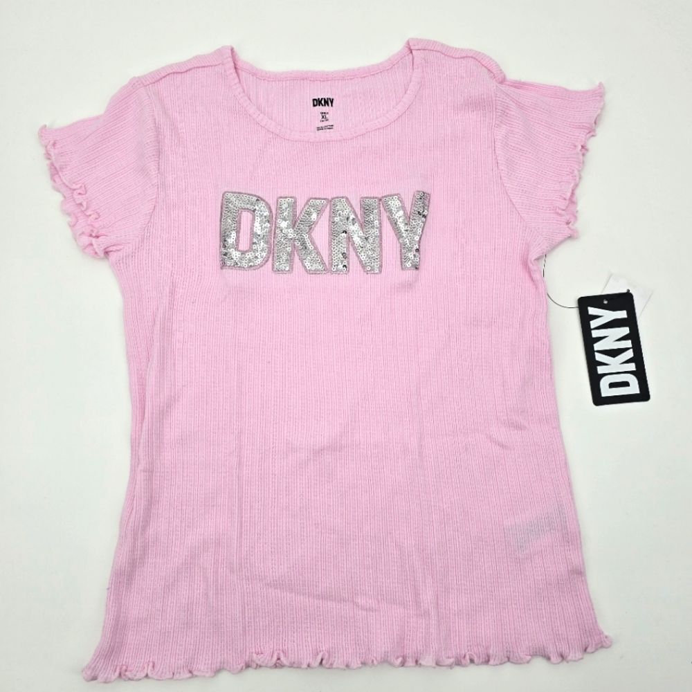 DKNY Girl Short Sleeve Top Size XL 14/16